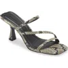 Open Edit Tawney Sandal In Black/white Snake Print