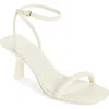 Open Edit Taytum Ankle Strap Sandal In Ivory Egret