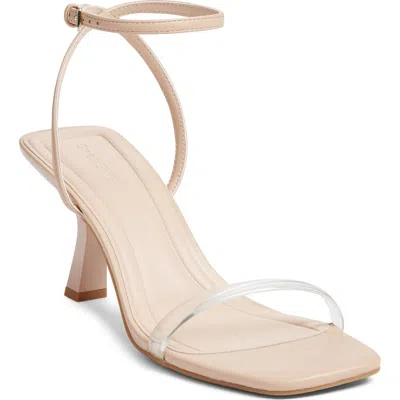 Open Edit Taytum Ankle Strap Sandal In Tan Cream - Clear