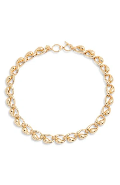 Open Edit Teardrop Chain Toggle Necklace