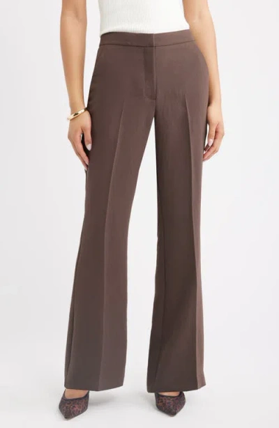 Open Edit The Curator Flare Leg Trouser In Brown