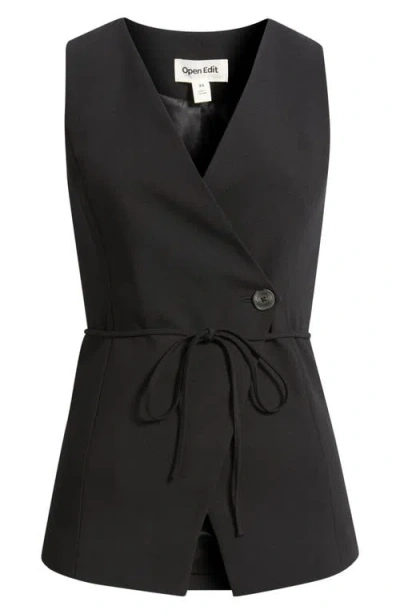 Open Edit The Icon Asymmetric Vest In Black