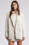 Open Edit The Icon Blazer In Beige Pumice