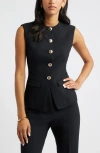 Open Edit The Icon Crewneck Vest In Black