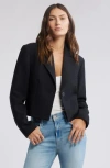 Open Edit The Icon Cropped Blazer In Black