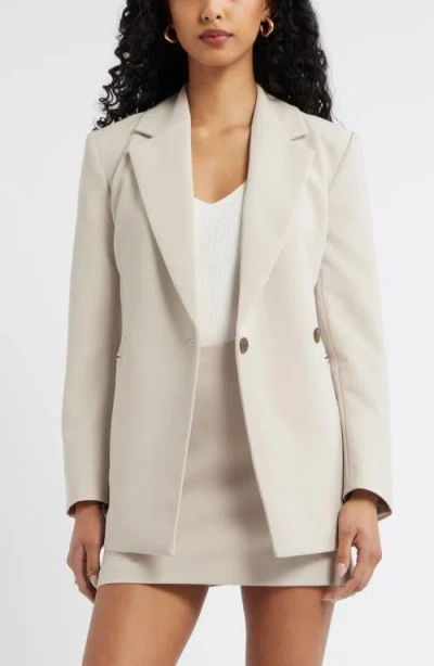 Open Edit The Icon Double Breasted Blazer In White