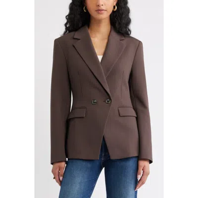 Open Edit The Icon Hourglass Blazer In Brown