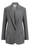 Open Edit The Icon Relaxed Blazer In Gray