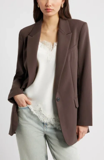 Open Edit The Icon Relaxed Blazer In Brown