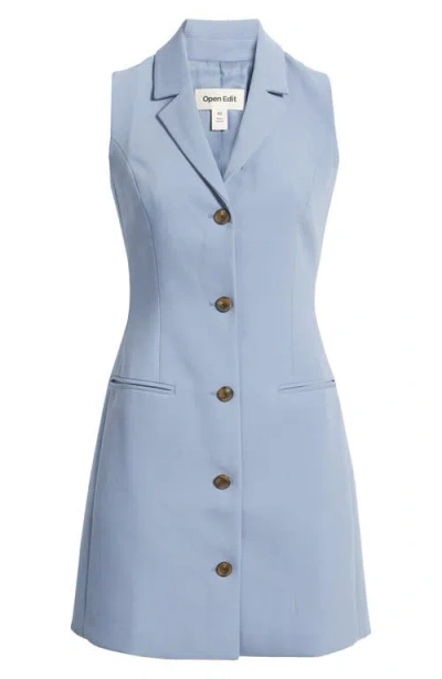 Open Edit The Icon Sleeveless Blazer Dress In Blue