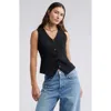 Open Edit The Icon Tailored Waistcoat In Black