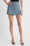 Open Edit The Icon Wrap Front Skort In Blue Weather
