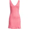 Open Edit Tie Back Cotton Minidress In Pink