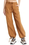Open Edit Tie Hem Joggers In Tan Dale