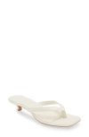 Open Edit Tori Kitten Heel Sandal In Ivory Egret