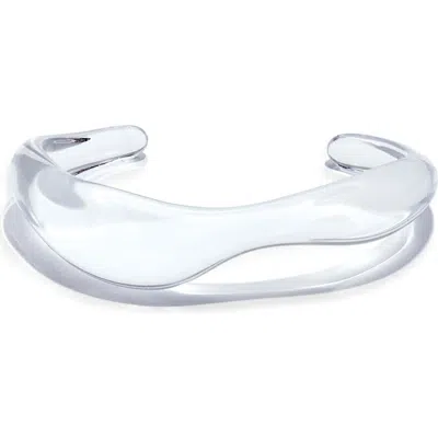Open Edit Transparent Dome Cuff Bracelet