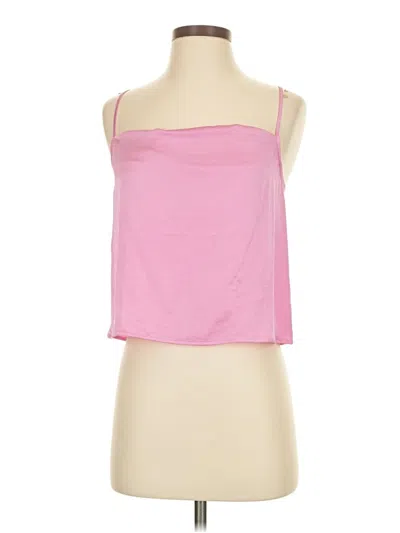 Pre-owned Open Edit Tube Top Pink Strapless Neckline Tops