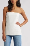 Open Edit Tunic Tube Top In White