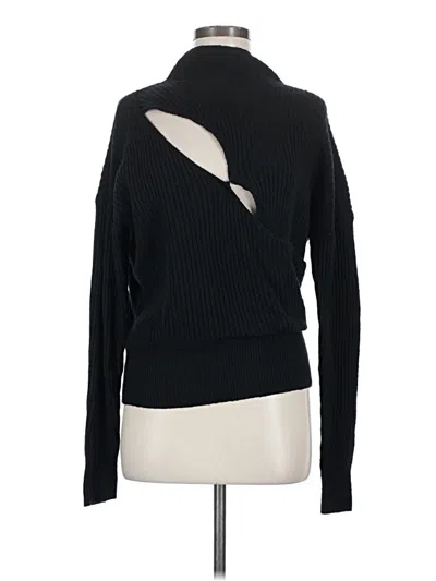 Pre-owned Open Edit Turtleneck Sweater In Black