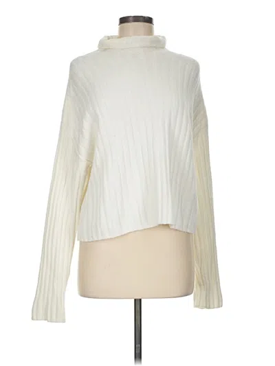 Pre-owned Open Edit Turtleneck Sweater In Ivory