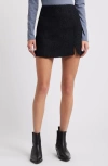 Open Edit Tweed Miniskirt In Navy Blazer