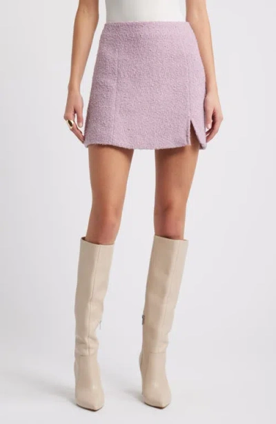 Open Edit Tweed Miniskirt In Purple Dawn