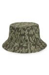 Open Edit Twill Bucket Hat In Multi