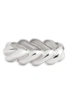 Open Edit Twisted Bangle In Silver