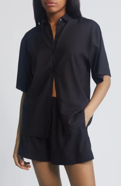 Open Edit Vacation Short Pajamas In Black