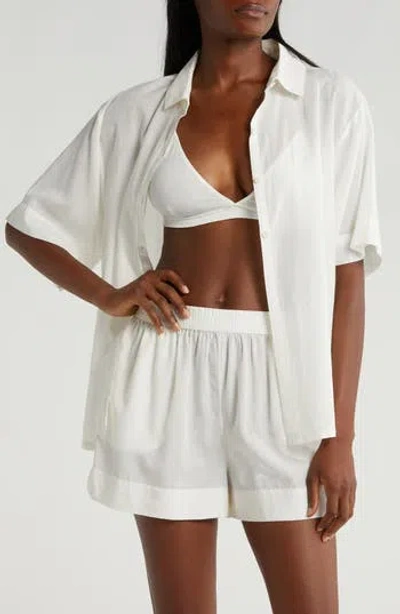Open Edit Vacation Short Pajamas In Ivory Egret