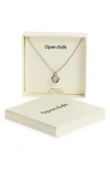 Open Edit Waterproof Bubble Initial Pendant Necklace