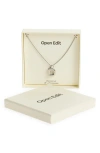 Open Edit Waterproof Bubble Initial Pendant Necklace