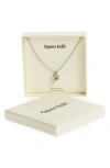 Open Edit Waterproof Bubble Initial Pendant Necklace