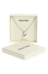 Open Edit Waterproof Bubble Initial Pendant Necklace