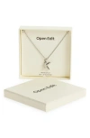 Open Edit Waterproof Bubble Initial Pendant Necklace