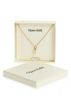 Open Edit Waterproof Bubble Initial Pendant Necklace