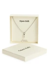 Open Edit Waterproof Bubble Initial Pendant Necklace