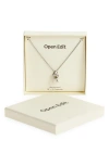Open Edit Waterproof Bubble Initial Pendant Necklace