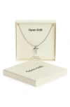 Open Edit Waterproof Bubble Initial Pendant Necklace