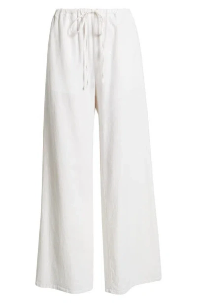 Open Edit Wide Leg Linen Pants