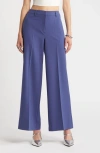 Open Edit Wide Leg Pants In Blue Cobalt