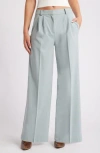 Open Edit Wide Leg Pants In Teal Pond