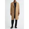 Open Edit Wool Blend Melton Overcoat In Neutral