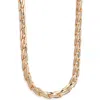Open Edit Woven Collar Necklace In Gold