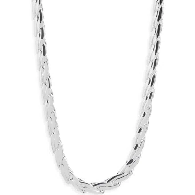 Open Edit Woven Collar Necklace In Metallic