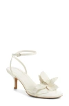 Open Edit Zuri Ankle Strap Sandal In White Ice