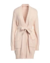 Open Lab Woman Cardigan Beige Size 8 Acrylic, Wool, Alpaca Wool