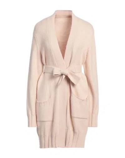 Open Lab Woman Cardigan Beige Size 8 Acrylic, Wool, Alpaca Wool
