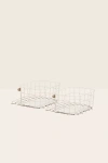 Open Spaces Medium Wire Baskets - Set Of 2 In White