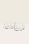 Open Spaces Medium Wire Baskets - Set Of 2 In White
